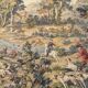 Vintage Aubusson jacquard tapestry "Hunting Scene"