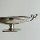 Metal footed compote