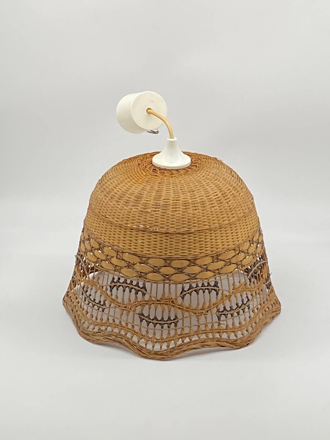 Pendant lamp / rattan / wicker / cane / vintage natural fibers