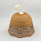 Pendant lamp / rattan / wicker / cane / vintage natural fibers