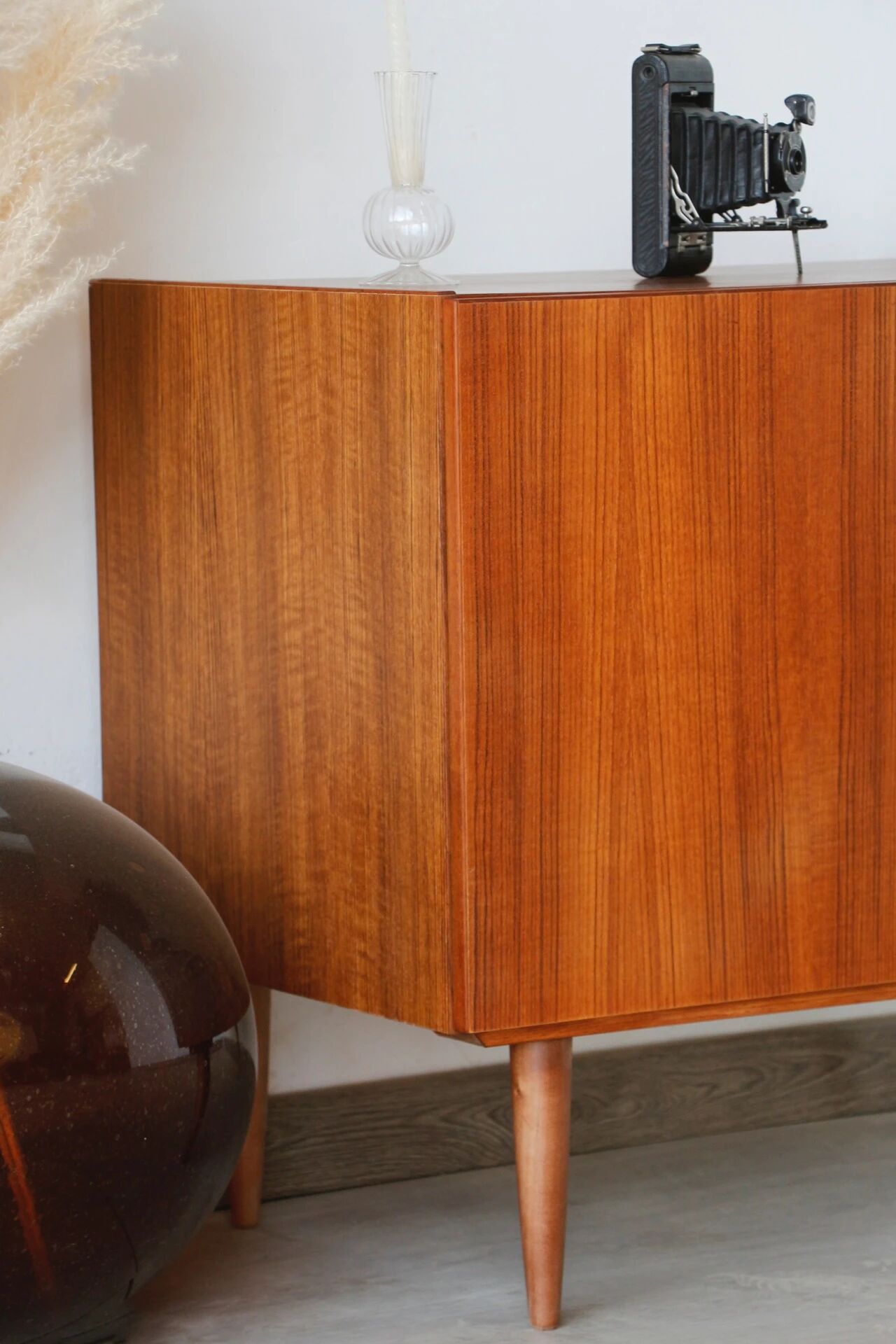 Restored vintage teak Scandinavian furniture