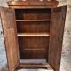 Antique French pine bonnetière – rustic country wardrobe – circa 1900–1920
