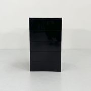 Black box with 5 drawers model "4601" by Simon Fussell for Kartell, 1970