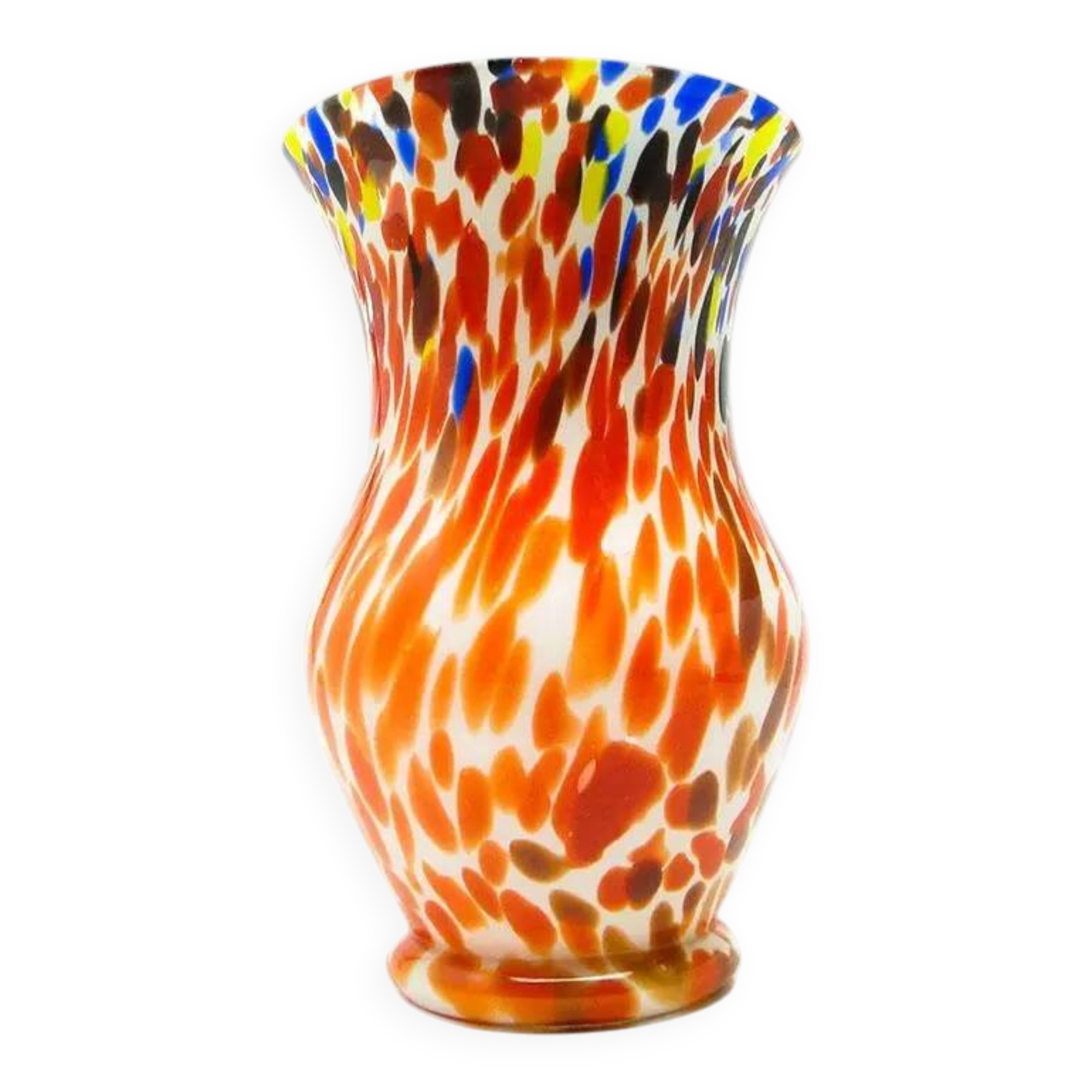 Murano vase, mid-century modern, glass, Italy, 1950s