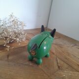 Piggy bank wood cat