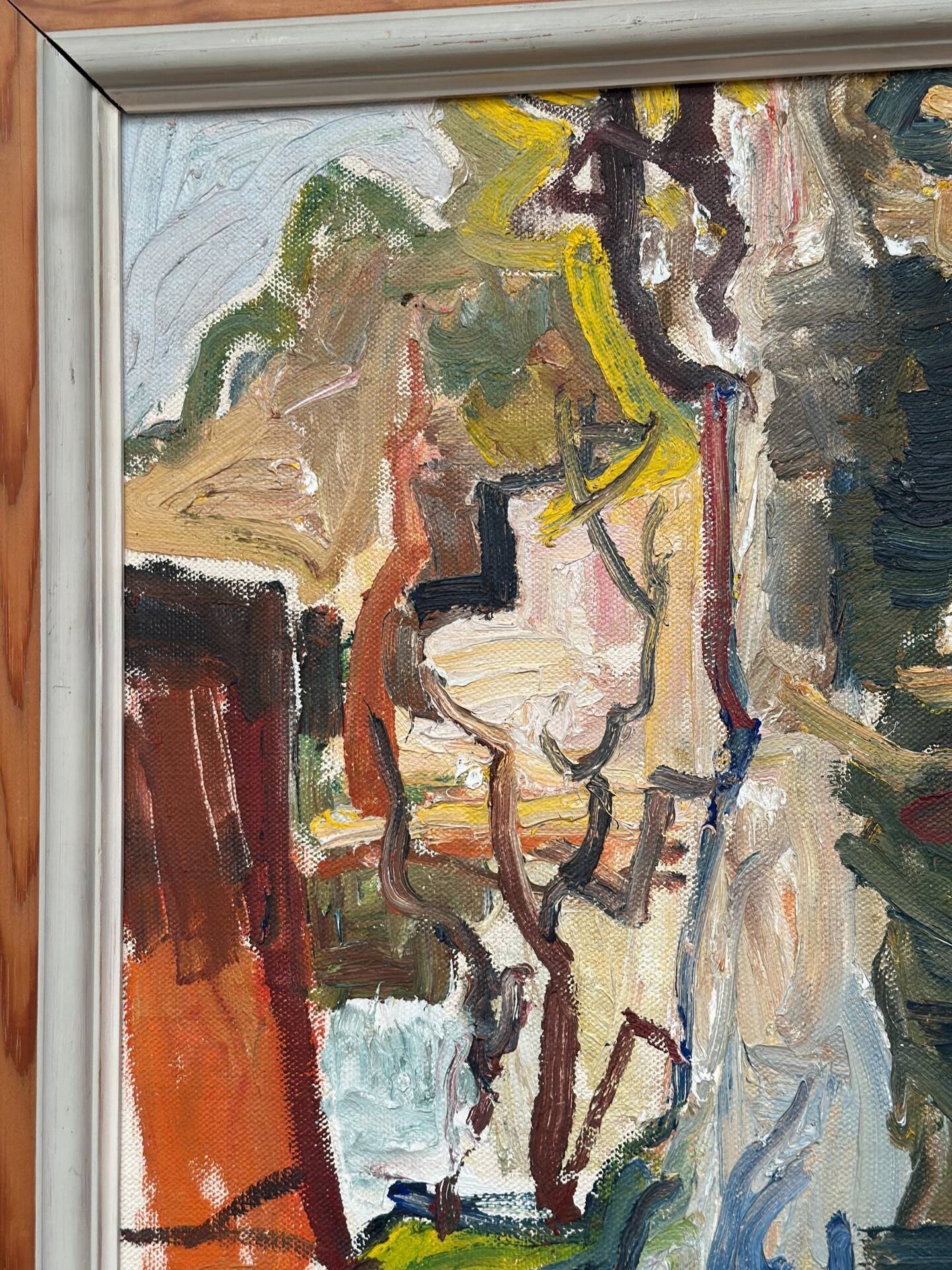 Original Swedish Oil On Panel – Paris (1964) – Olle Blomberg
