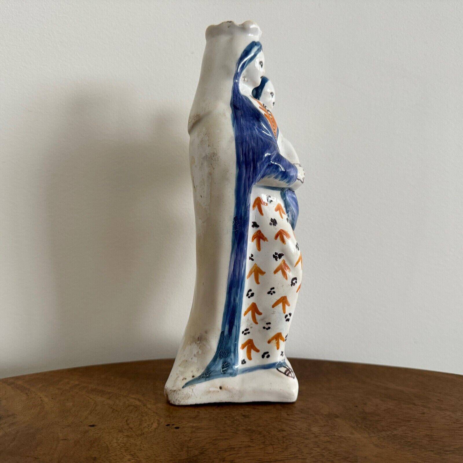 Virgin giving birth to Child in 18th century earthenware, 1780