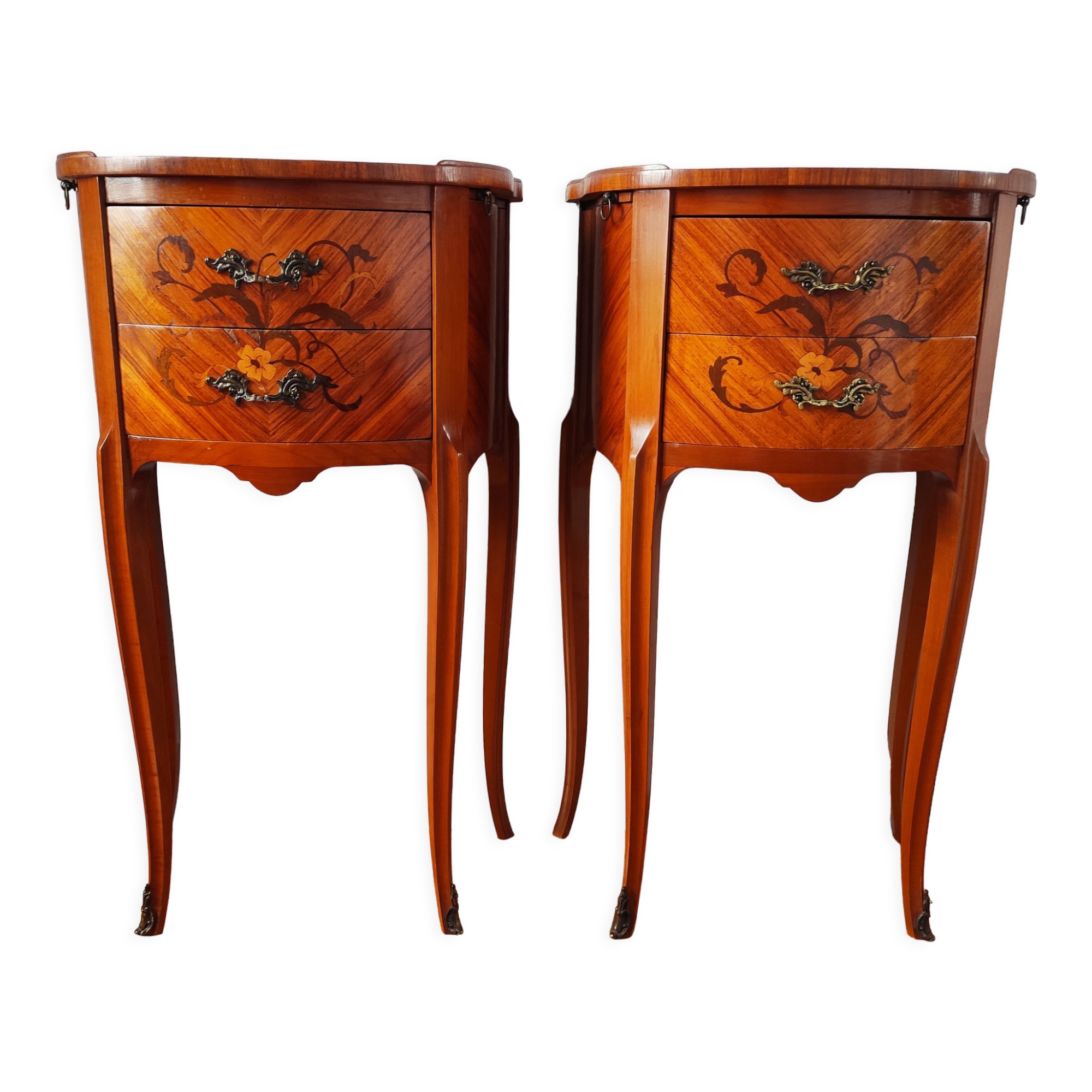 Pair of Louis XV style bedside tables