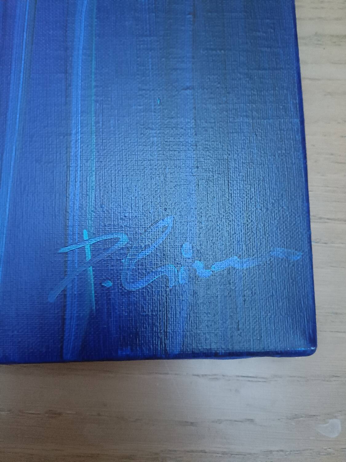 Painting, oil on canvas signed