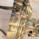 Art Nouveau torch lamp base in gilded bronze by Susse Frères & Robert.