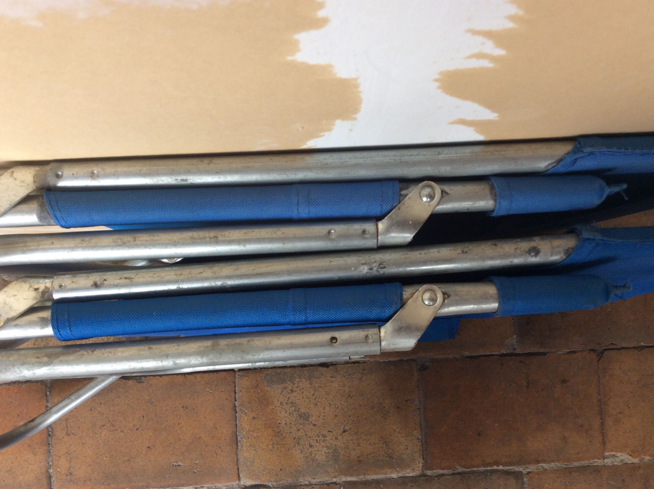 Vintage camping chair duo