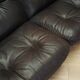 Brown leather sofa, Swiss design, 1970s, manufacture: De Sede