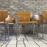 6 vintage Scandinavian chairs from the 1970s.