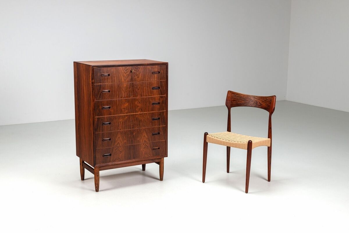 Grand commode scandinave en palissandre, Danemark 1960