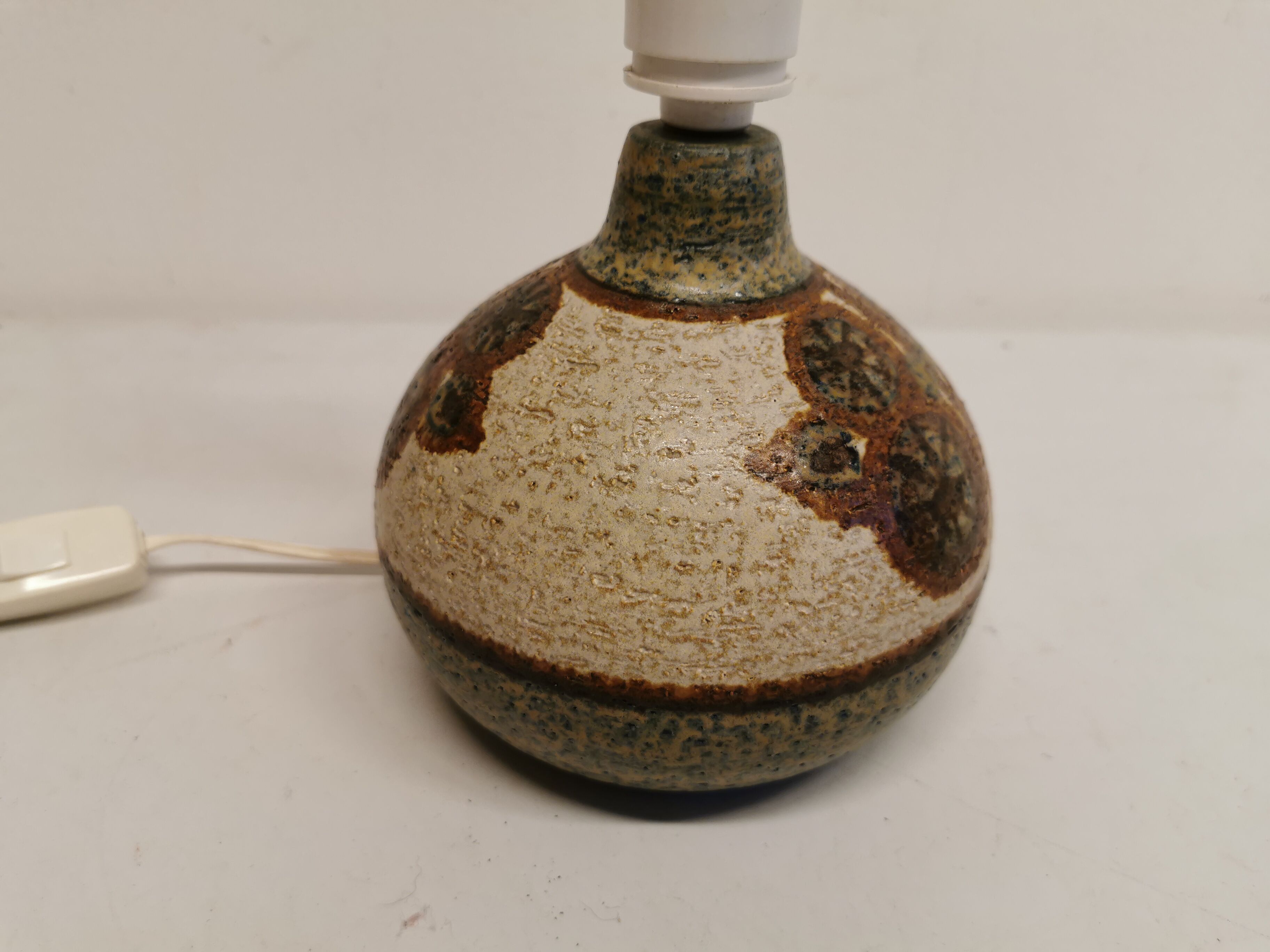 Stoneware table lamp foot, from the Erika Decor series, designed in 1971