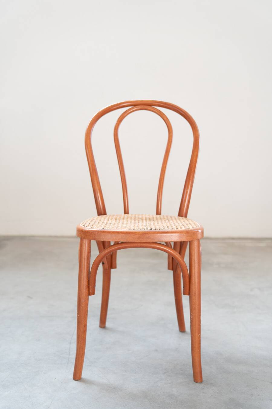 Bent beech wood chairs with straw seats, no. 34 total, 1990-2000