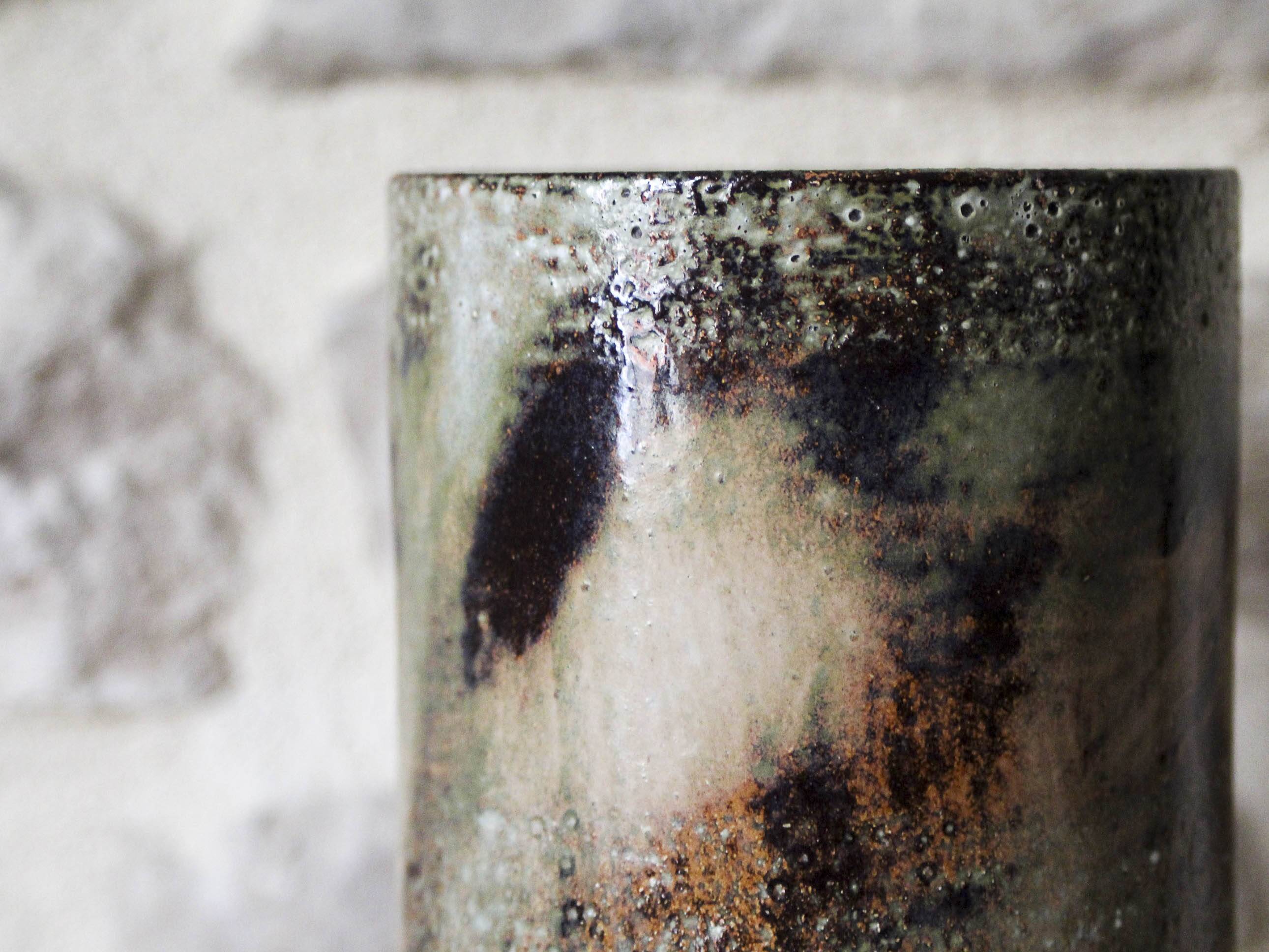 Olivier Pettit ceramic scroll vase