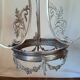 large chandelier 1900 in silvered metal