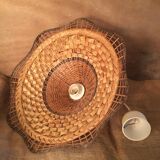 Suspension in rattan and braided wicker