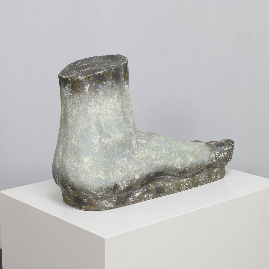 Decorative object sculpture large foot, 1960s