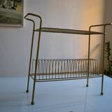 Vintage end table / coffee table & magazine rack