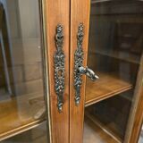 Louis XVI style display case in walnut