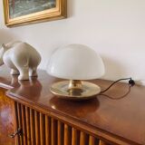 Mushroom mod. VP gold table lamp, Vittorio Balli e Romeo Ballardini, Sirrah, 1970s
