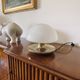 Mushroom mod. VP gold table lamp, Vittorio Balli e Romeo Ballardini, Sirrah, 1970s