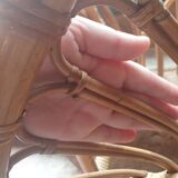 Rattan basket bed