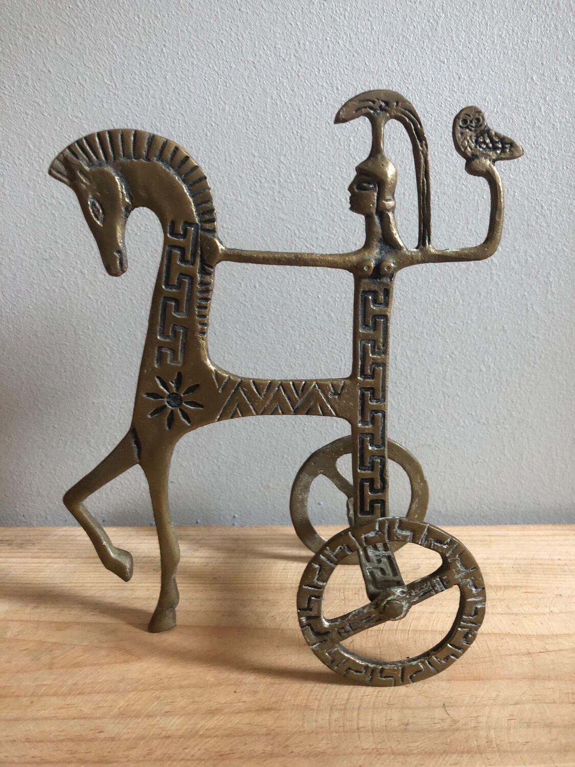 Brass statuette