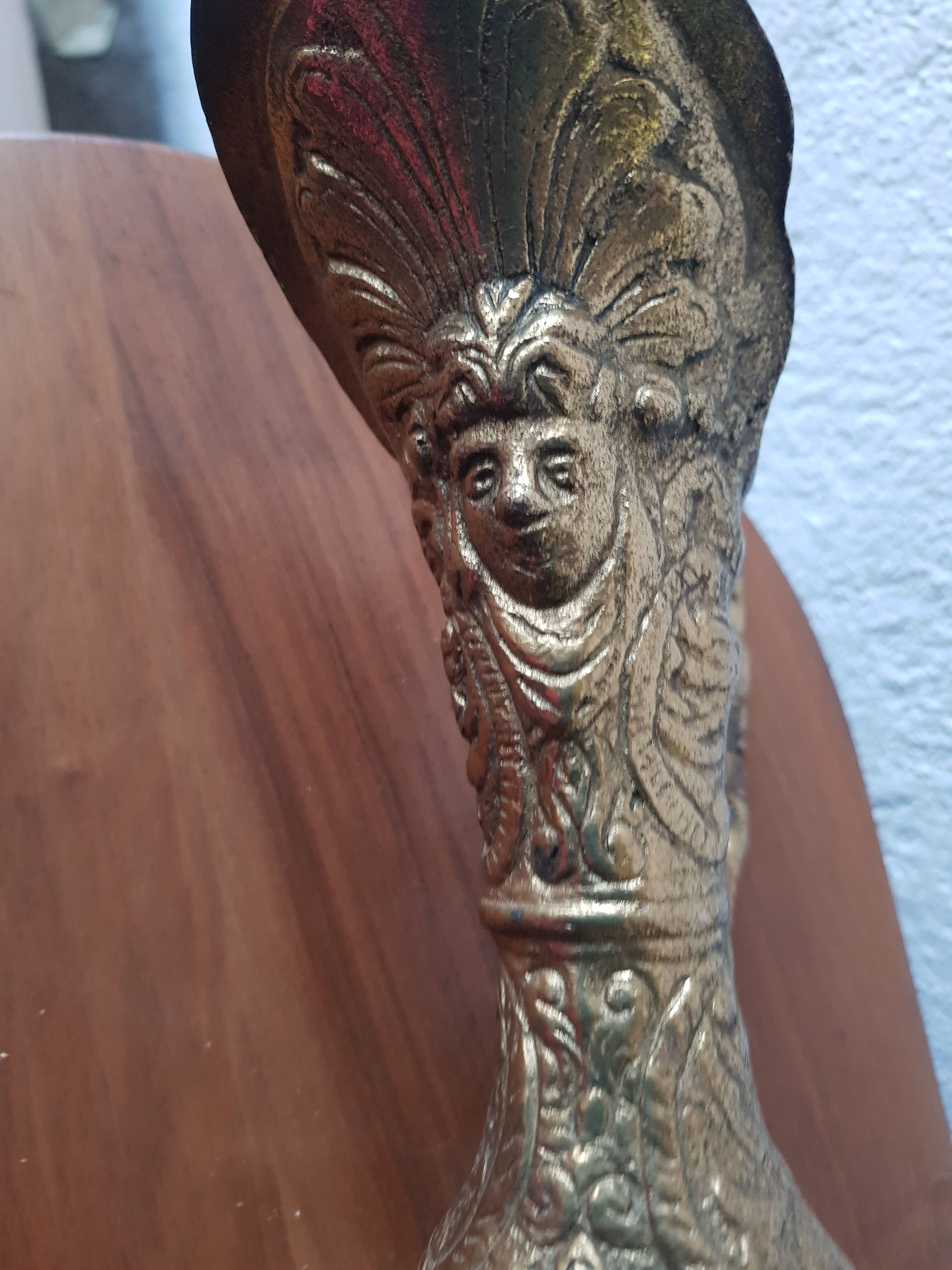 Large golden patina ewer