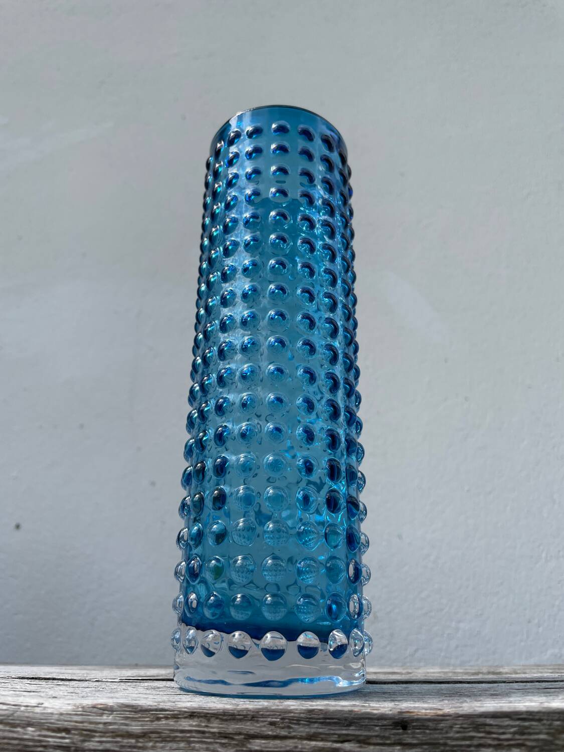 Gral blue glass vase 1960
