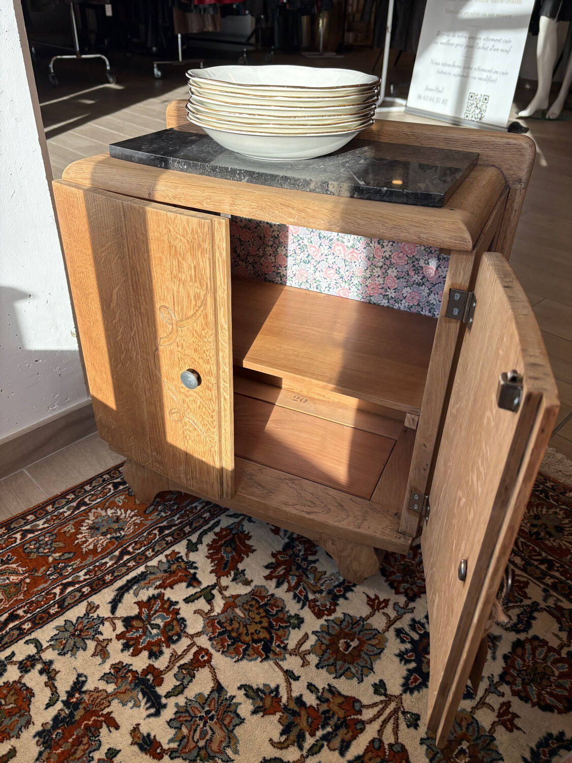Renovated Art Deco bedside table