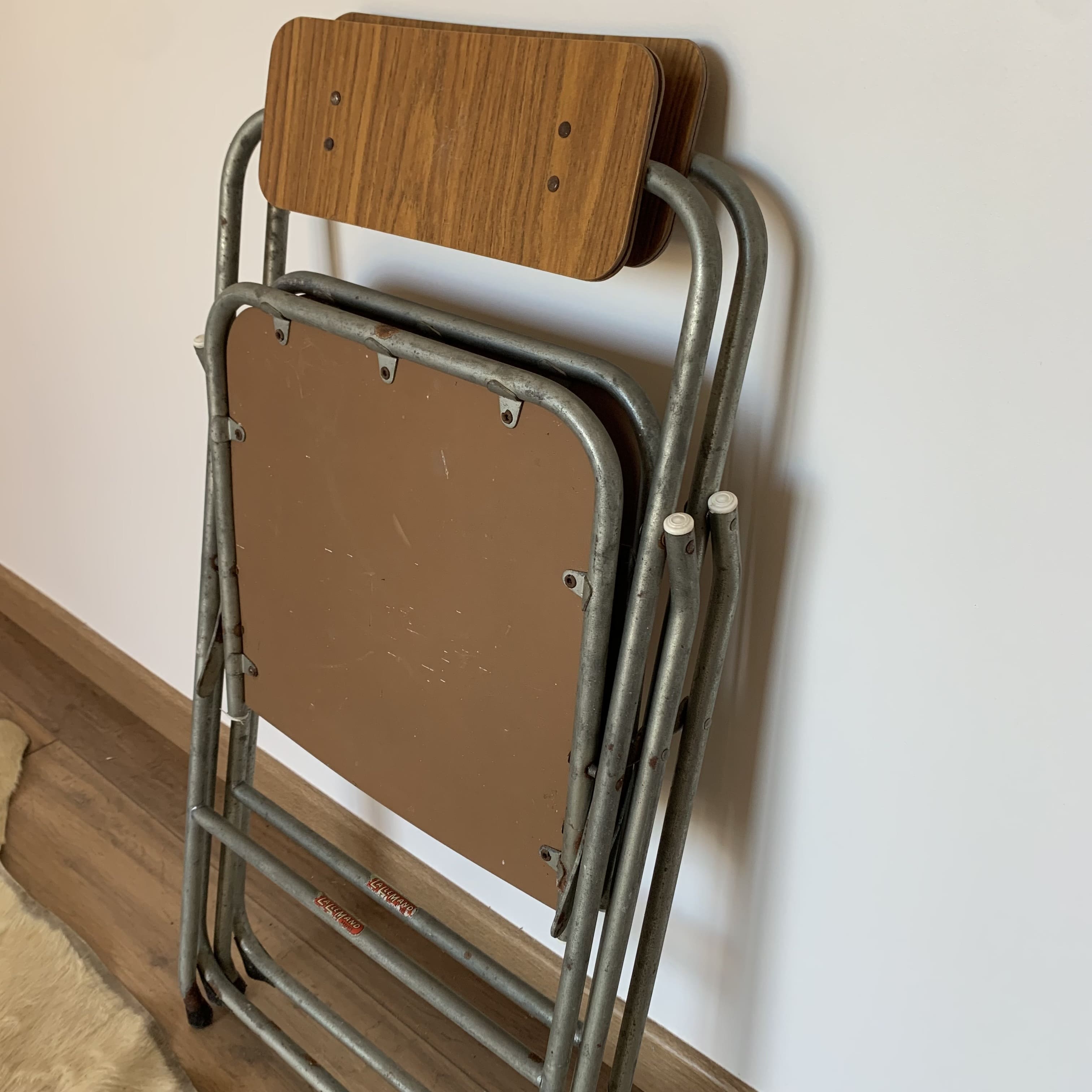 Pair of LALLEMAND folding chairs