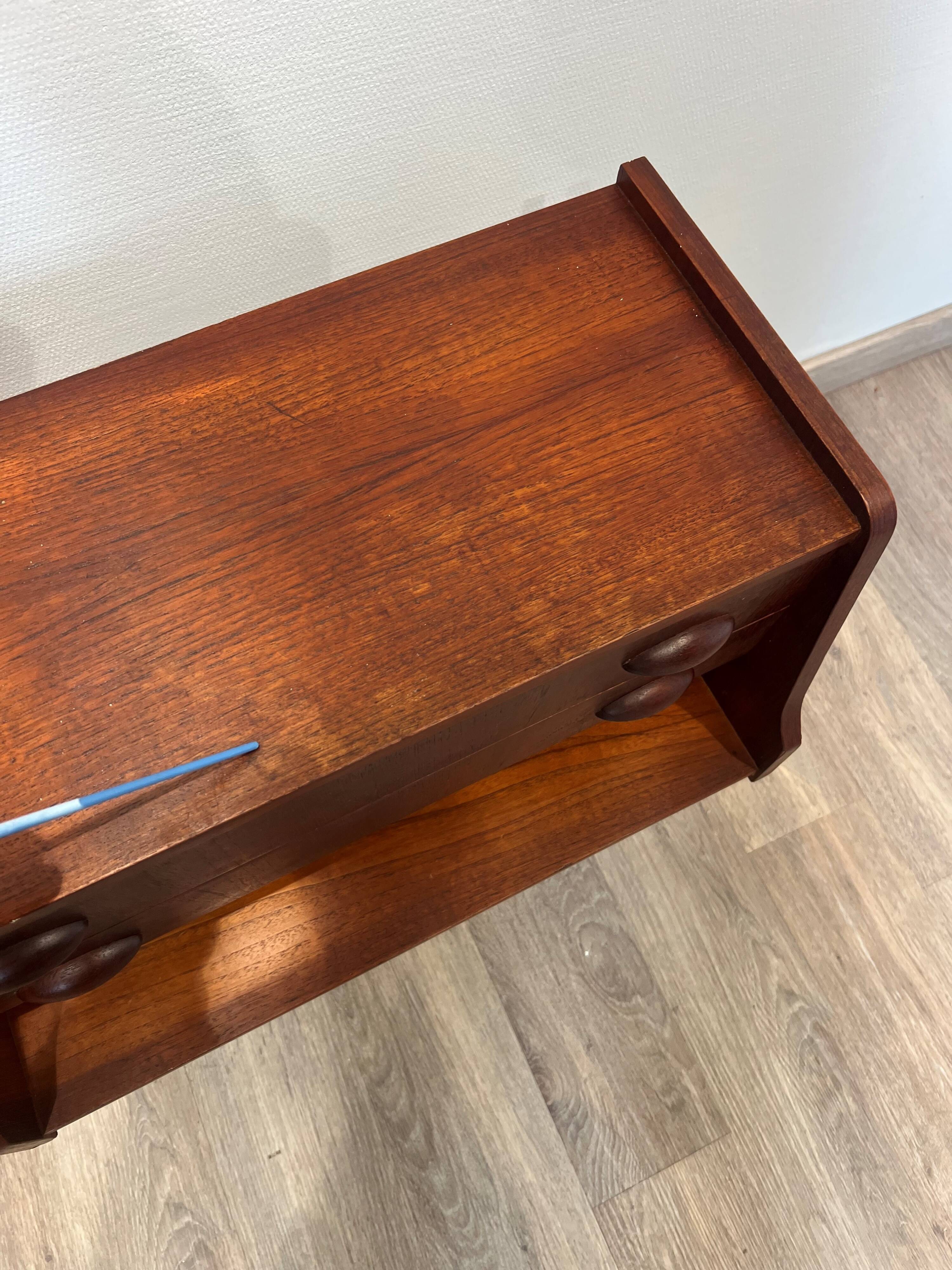 Scandinavian teak chest of drawers from the 1960s, Denmark.