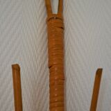 Rattan angle shelf vintage 70s