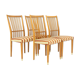 Set de 4 chaises en hêtre, Suède, 1960