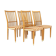 Set de 4 chaises en hêtre, Suède, 1960