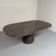 Vintage 80s Italian design marble dining table