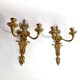 Bronze wall sconces Louis XVI, Belle Époque circa 1880–1910