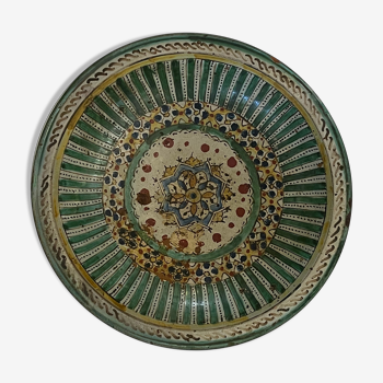 Plat Maroc Fès à décor de mille pâtes XVIII ou XIXe Afrique