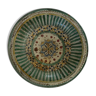 Plat Maroc Fès à décor de mille pâtes XVIII ou XIXe Afrique