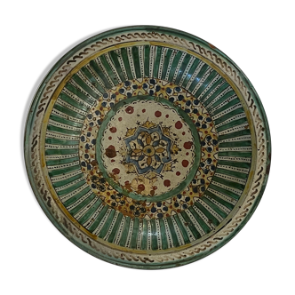 Dish Morocco Fez decorated with a thousand pasta XVIII or XIX Africa