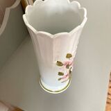 Large vintage vase with floral pattern