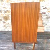 Scandinavian chest of drawers with 4 drawers and storage, circa 60's