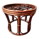 Tabouret/porte-plante en rotin - Vintage