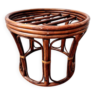 Rattan stool/plant stand - Vintage