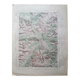 Map old staff IGN Briançon ski routes - Blachère ca 1945