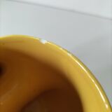 Vintage yellow sculptural pitcher 70s design
