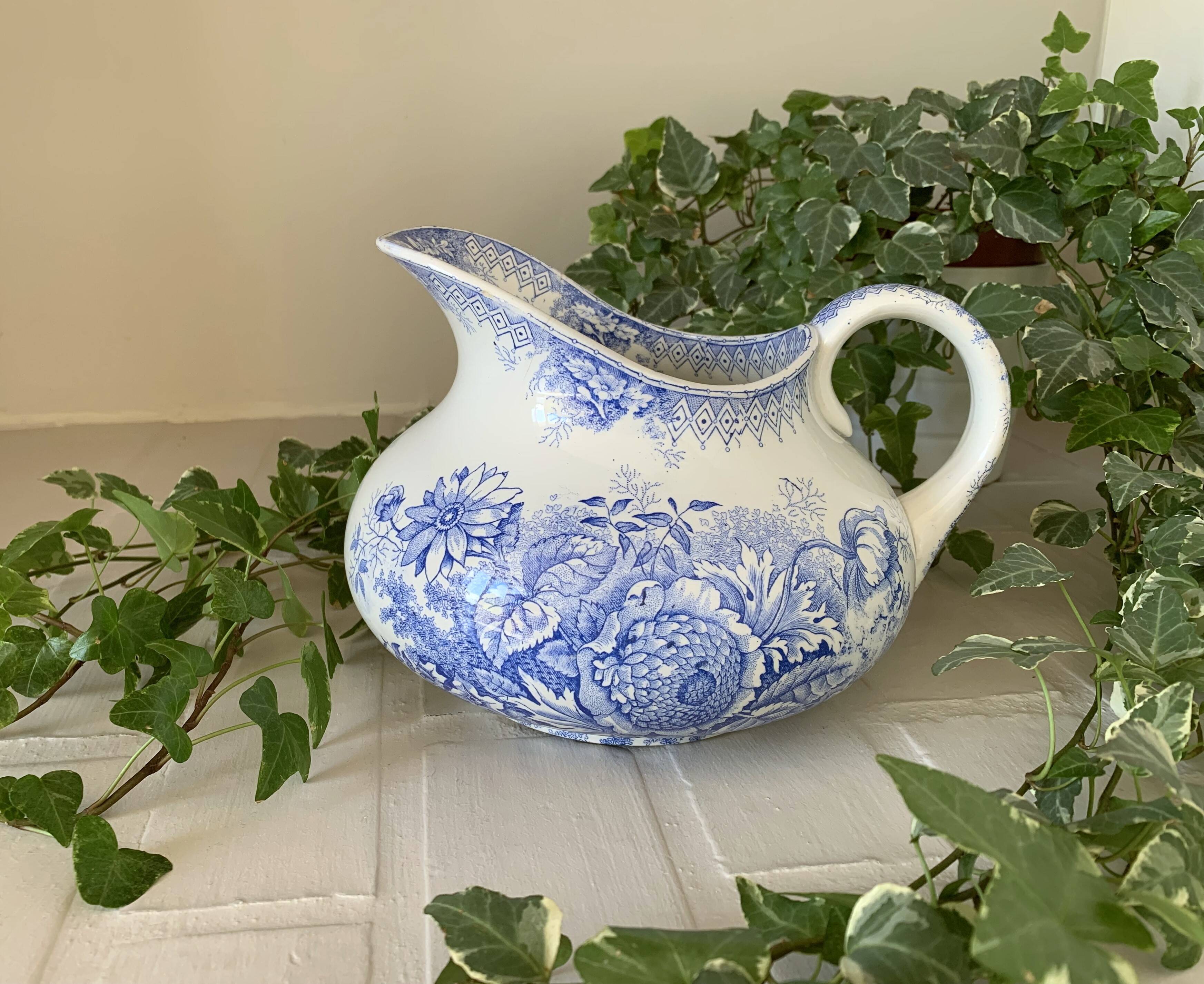 Old earthenware pitcher from Saint-Amand (North) – Jardinière model